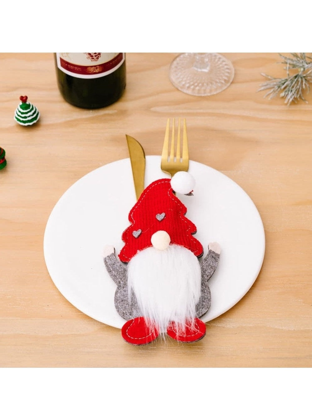 3-Piece Faceless Gnome Cutlery Holders