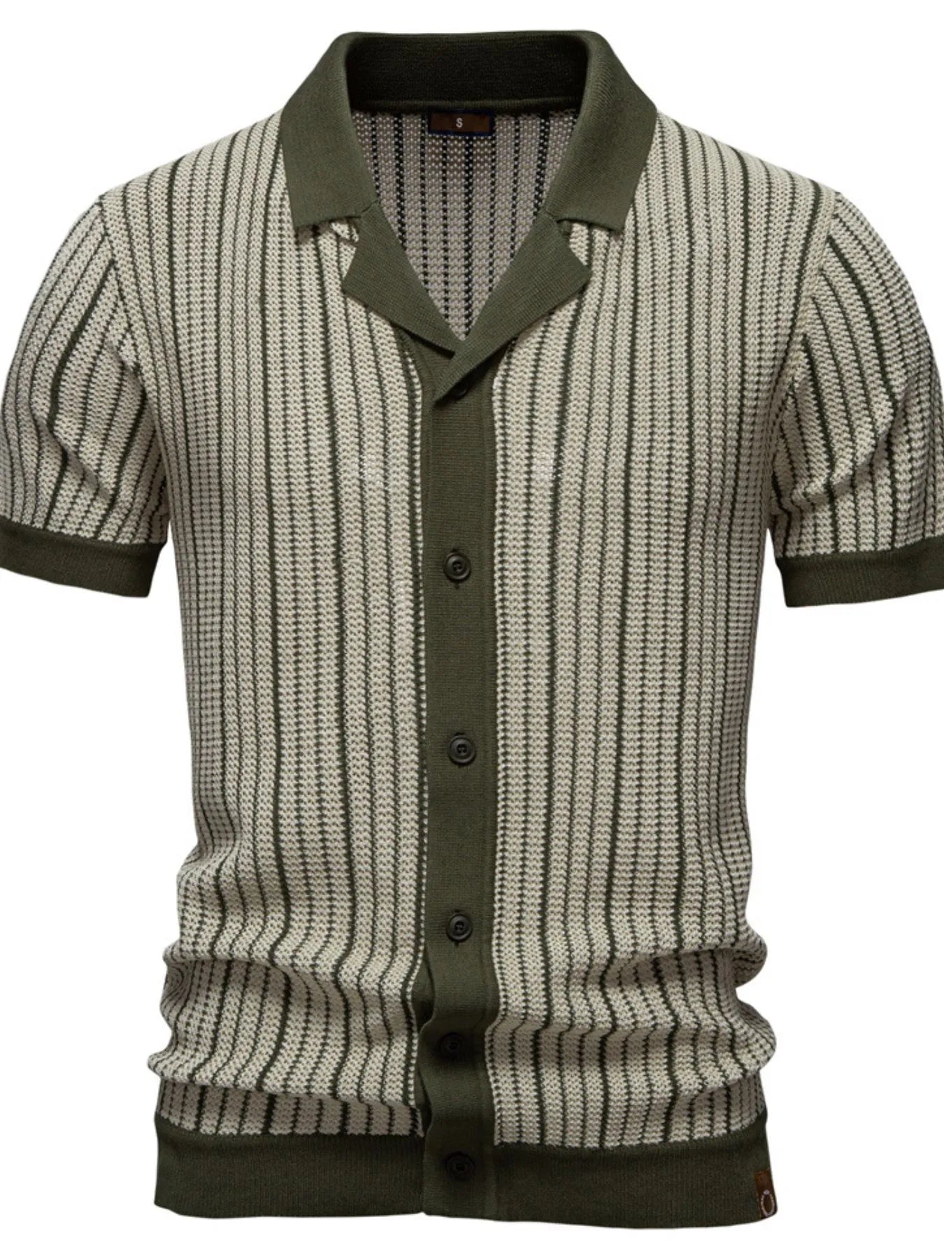 Men's Stripe Button Down Cardigan