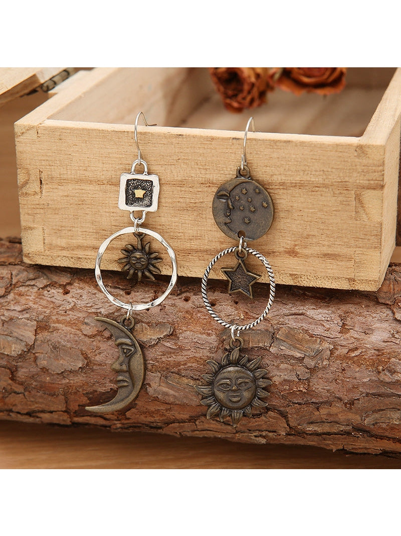 Star, Sun, and Moon Earrings