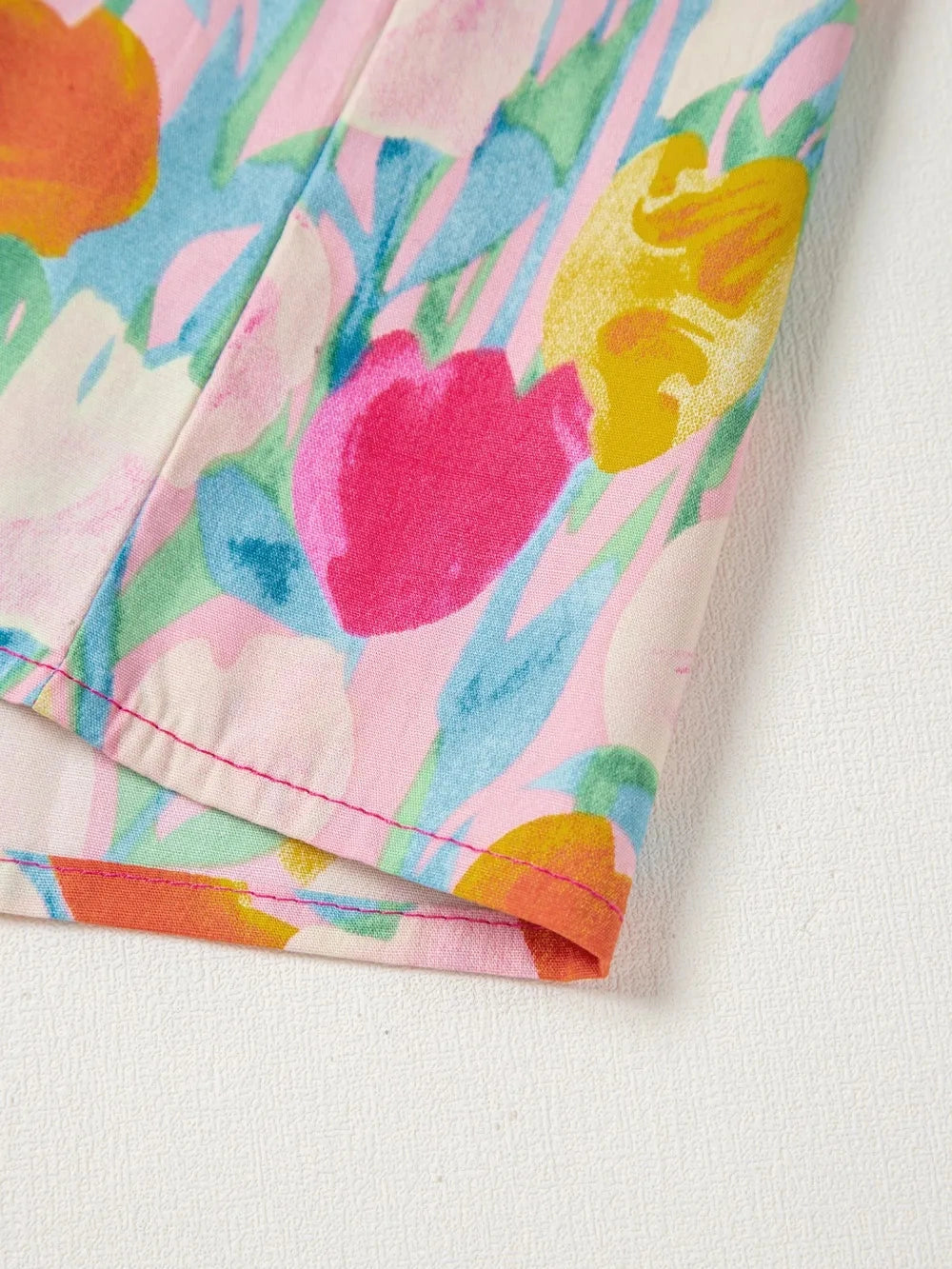 Floral Ruffle Layered Sleeve Blouse Trendsi