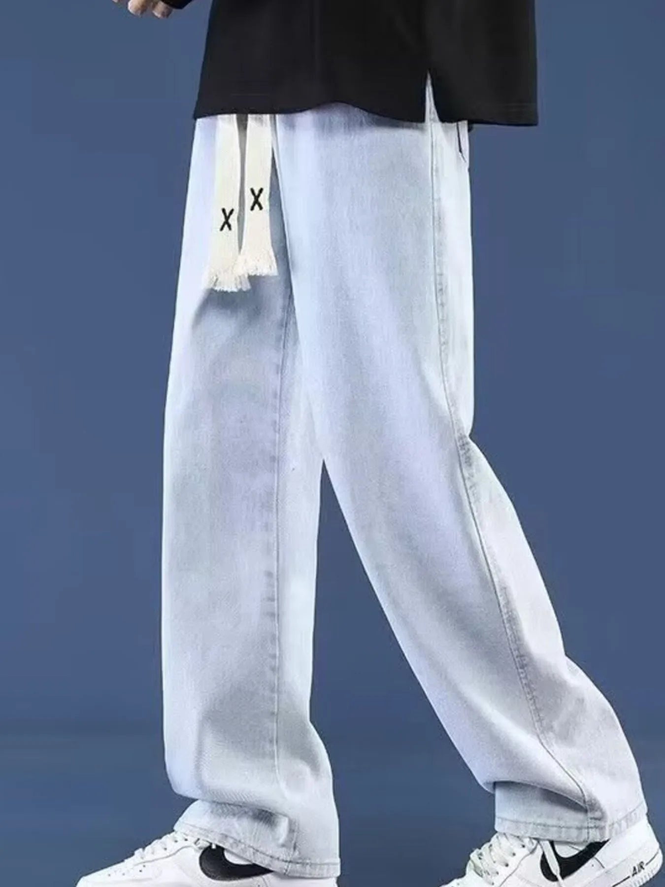 Men's Full Size Wide Leg Jeans Plus Size