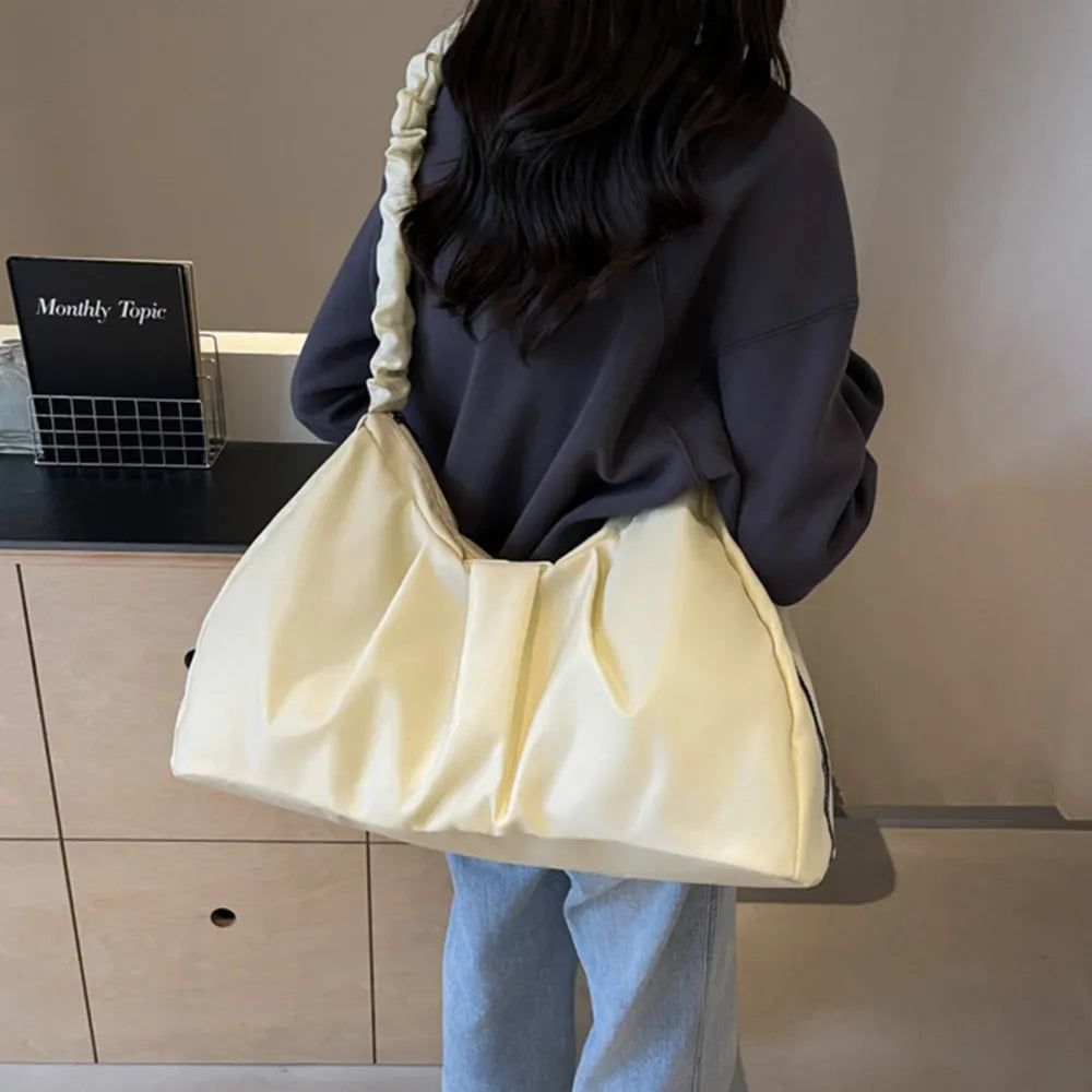Ruched Large Tote Bag Trendsi