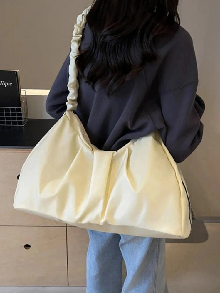 Ruched Large Tote Bag