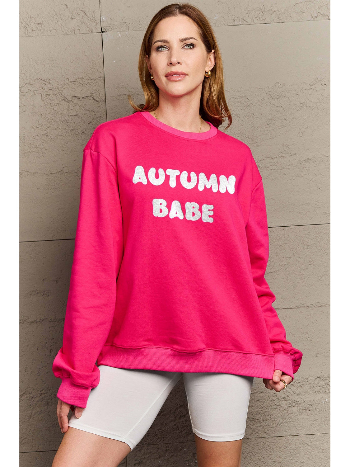 Simply Love Full Size AUTUMN BABE Graphic Sweatshirt NicholesGifts