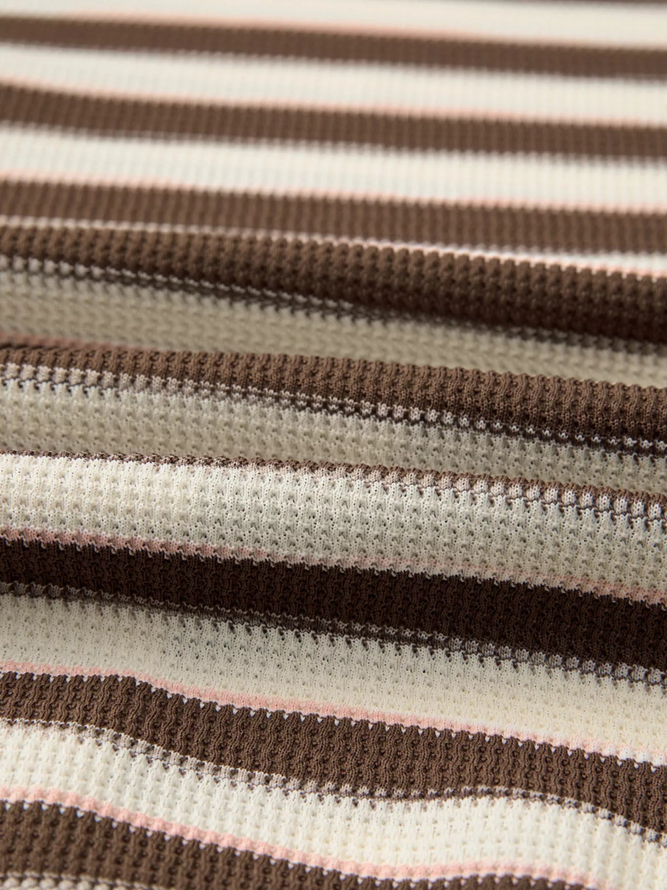 Stripe Stitched Detail Color Block Patchwork Oversized Top Trendsi