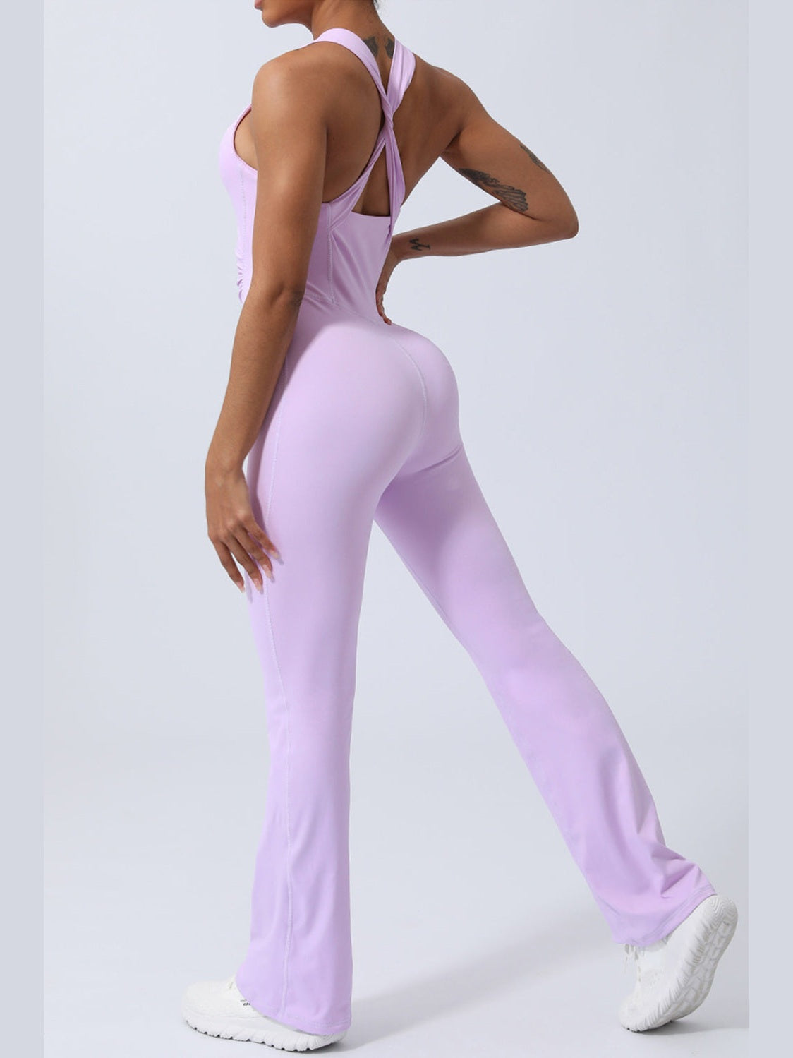 Crisscross Wide Strap Sleeveless Jumpsuit nicholesgifts