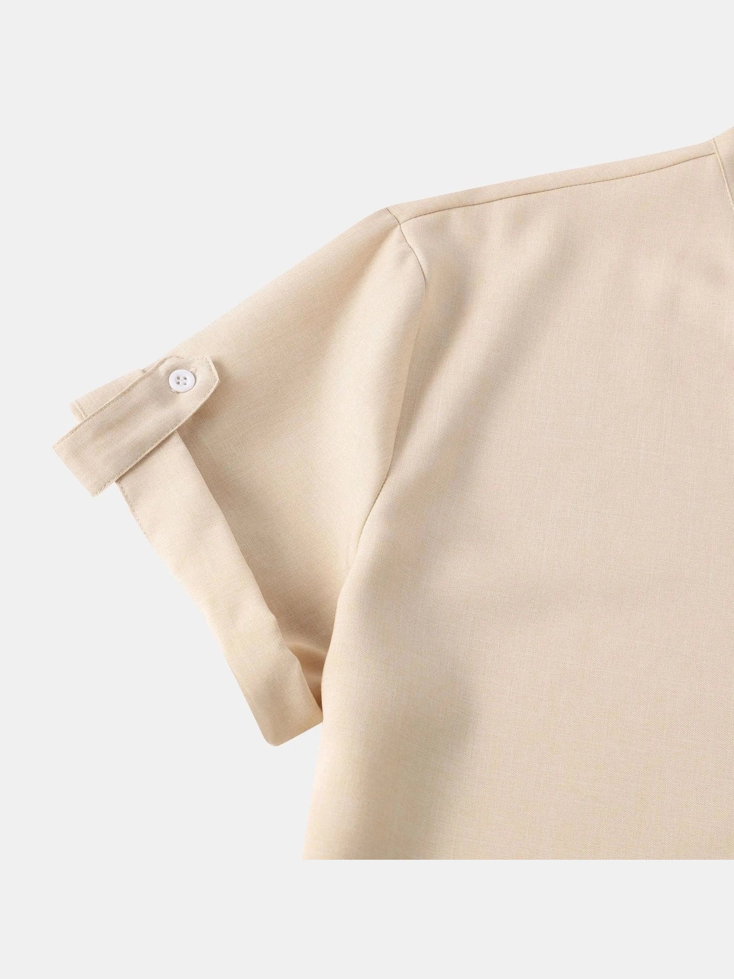 Men's Stand Collar Short Sleeve Henley Shirt Trendsi