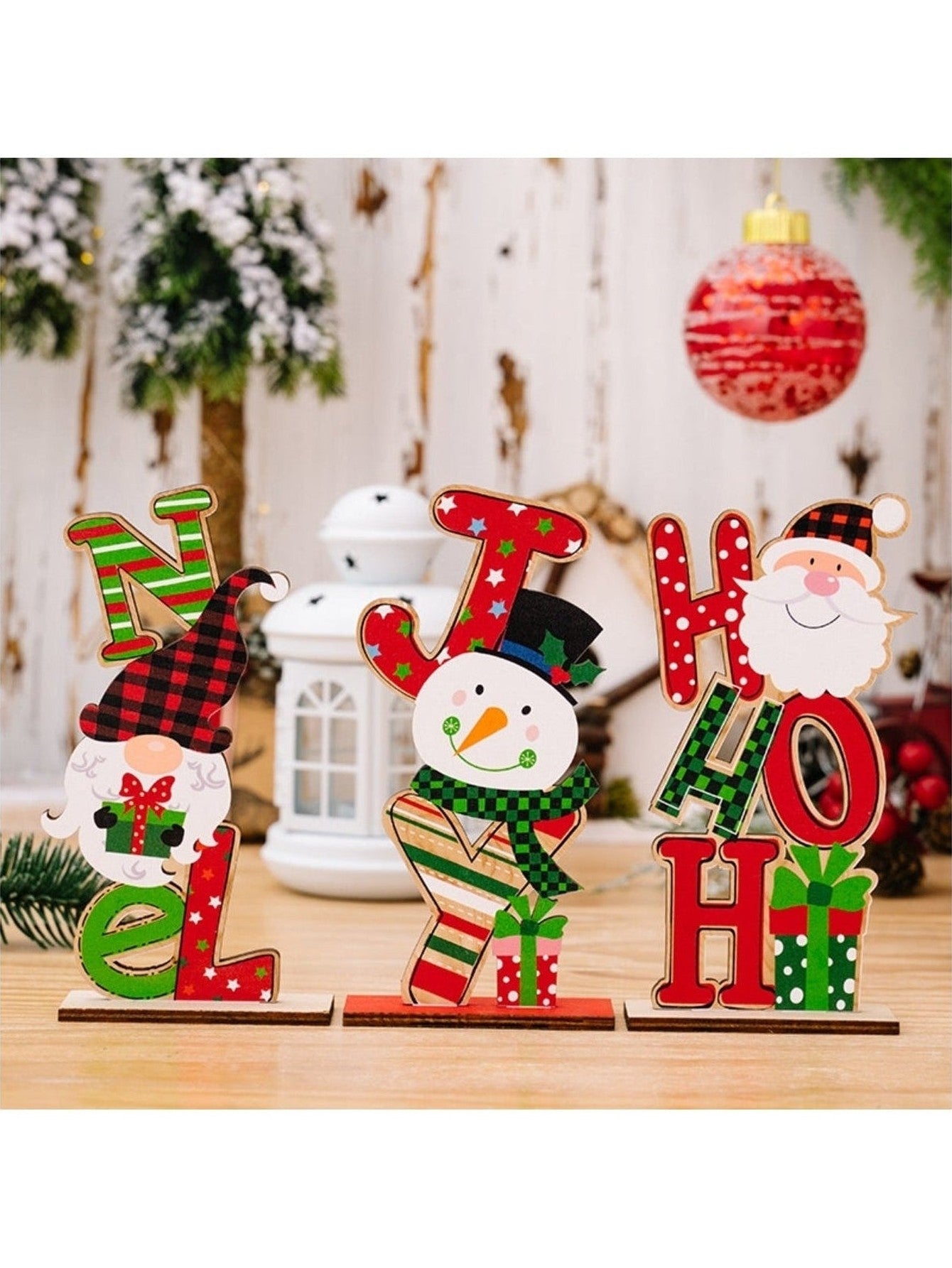 Assorted 2-Piece Christmas Element Ornament