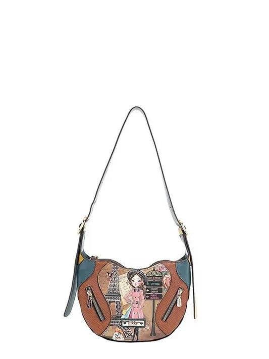 Nicole Lee USA Eco-Leather Saddle Bag