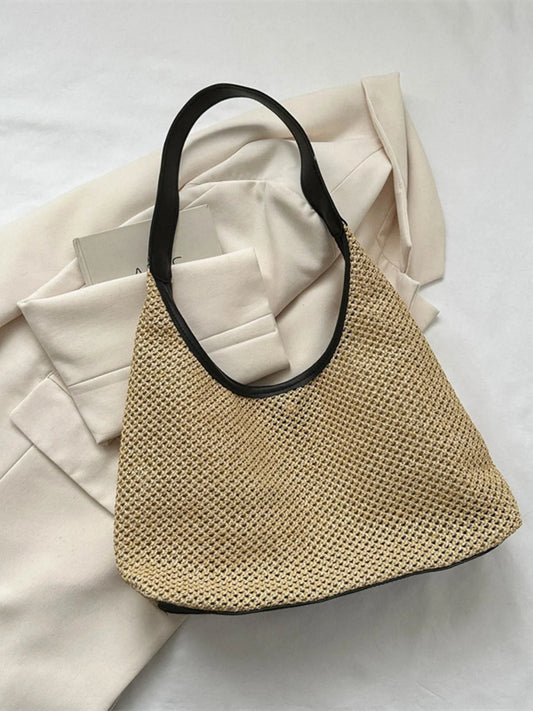 Woven Straw Shoulder Bag Trendsi
