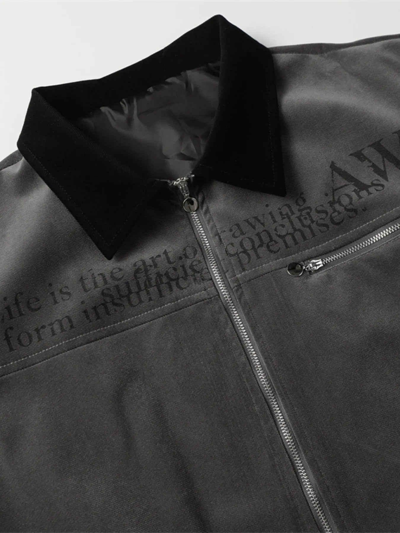 Men's Zip Up Long Sleeve Jacket Trendsi