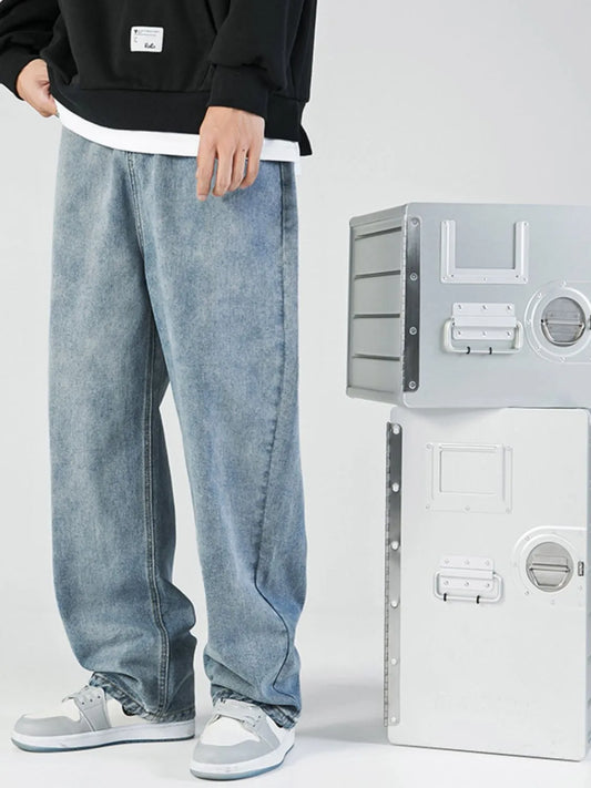 Men's Plus Size Loose Fit Jeans Trendsi