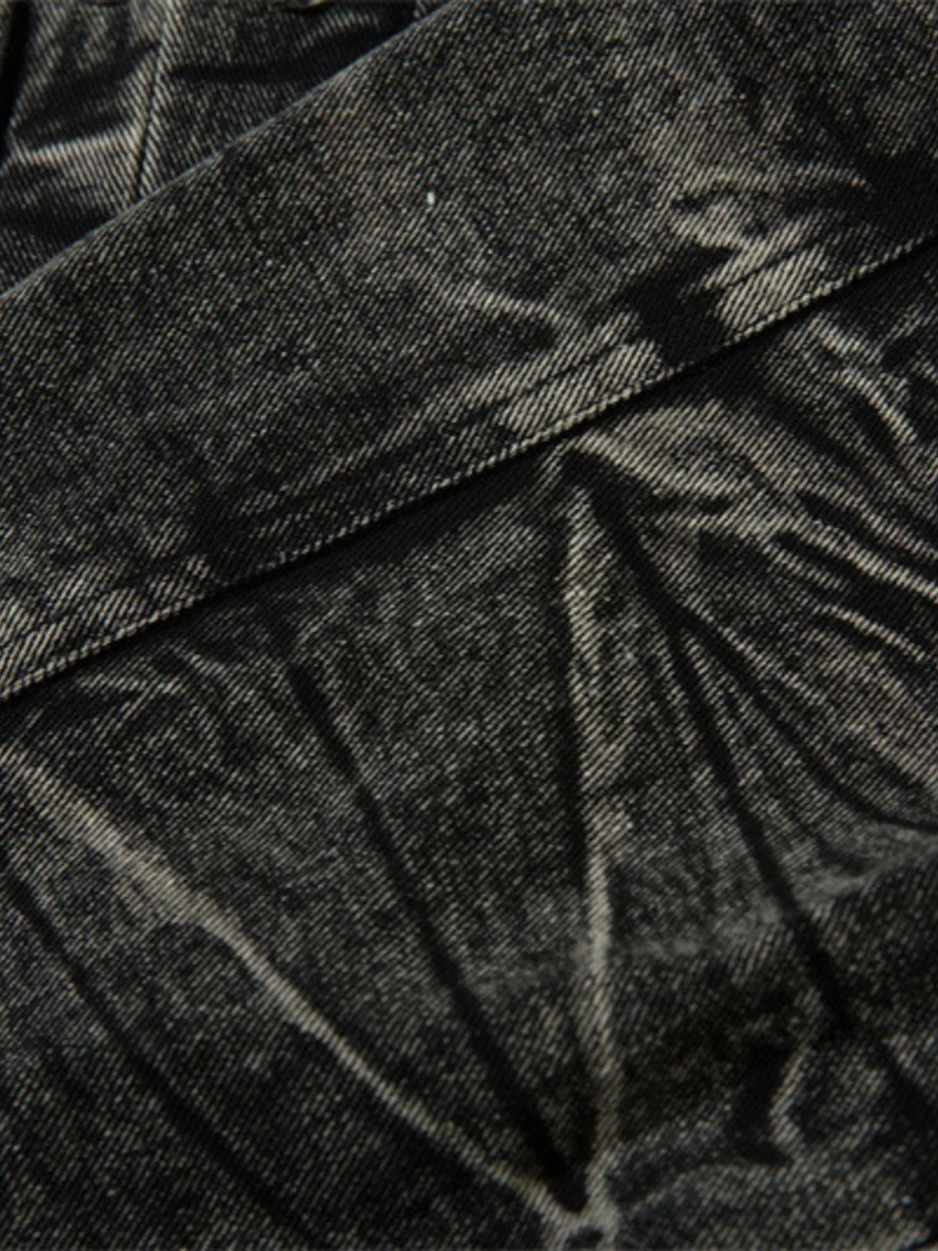 Men's Washed Button Up Denim Jacket Trendsi