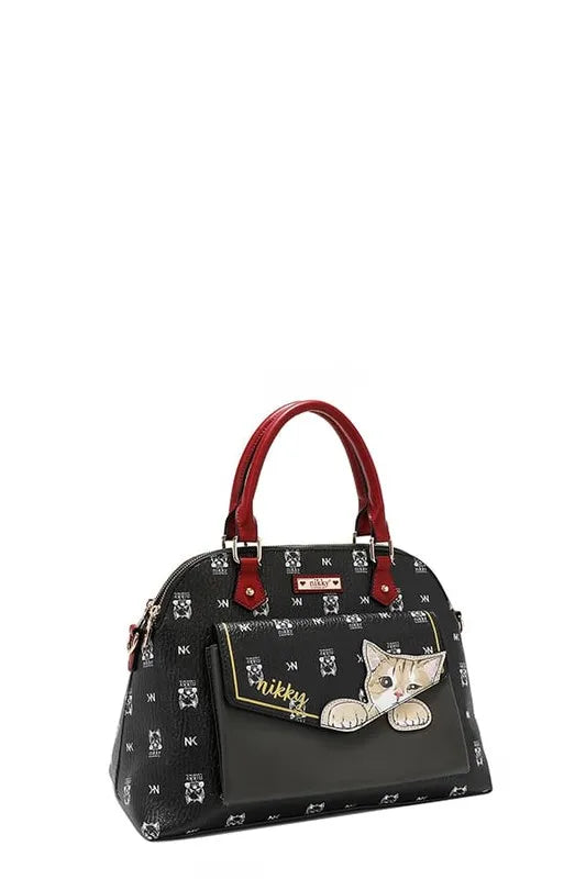 Nicole Lee USA Eco-Leather Cat Dome Bag Trendsi