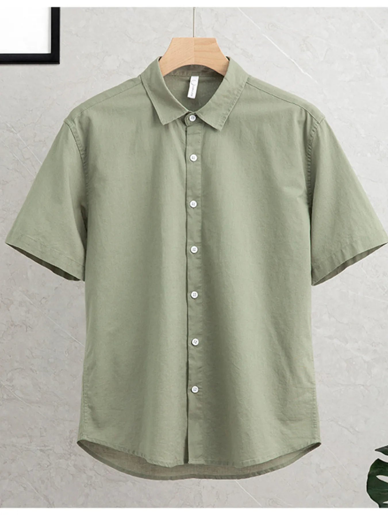 Men's Plus Size Button Up Short Sleeve Shirt Trendsi