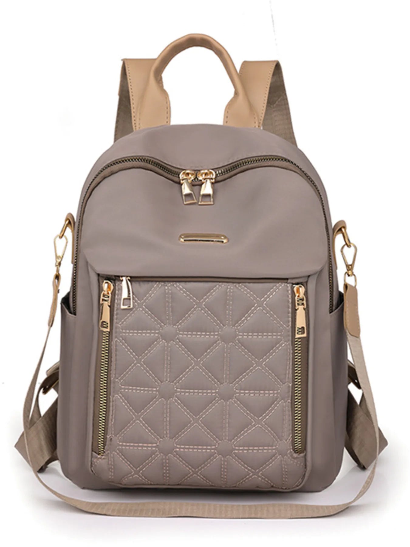 Quilted Oxford Cloth Backpack Bag nicholesgifts