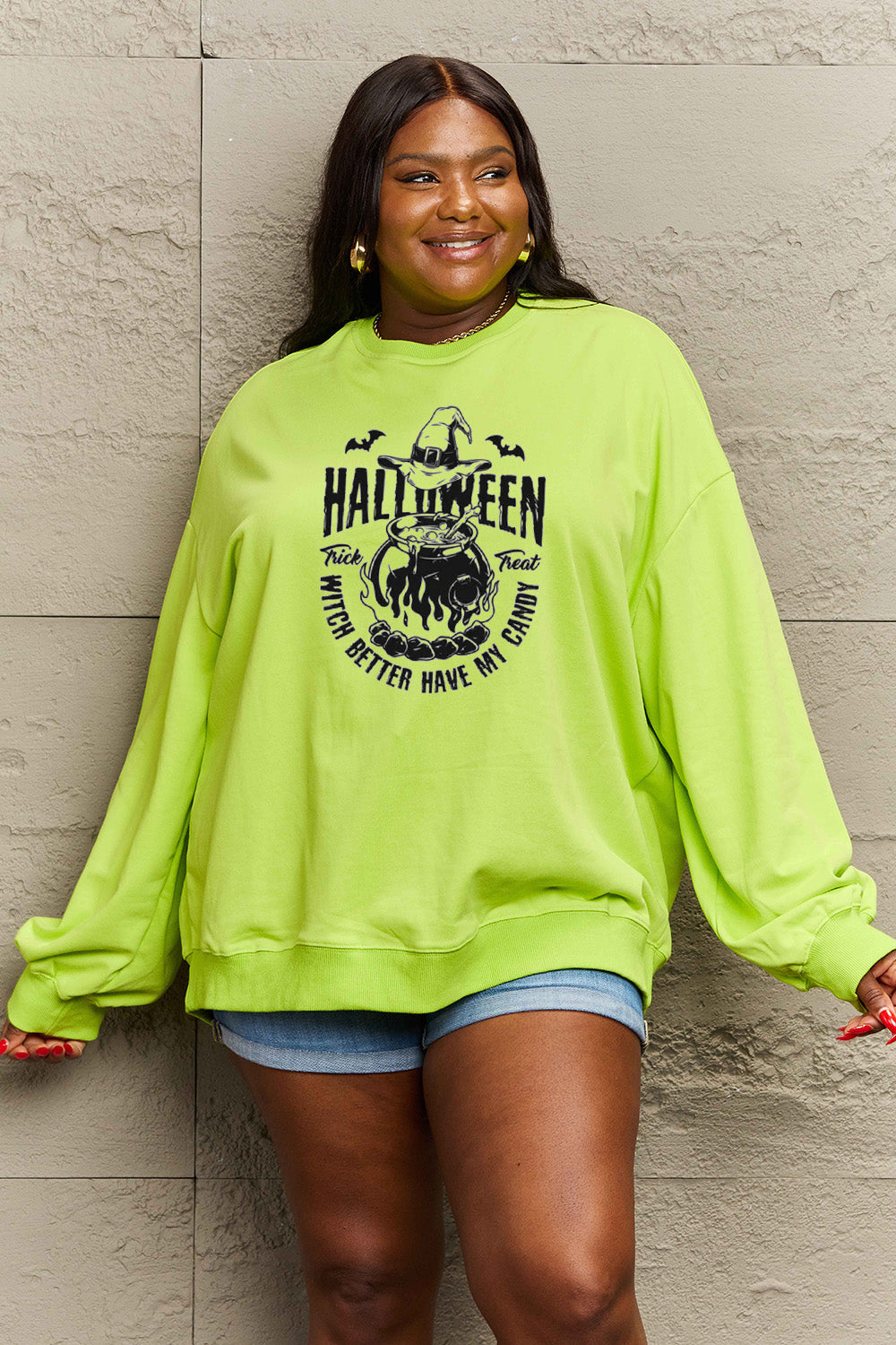 Simply Love Full Size Graphic Round Neck Sweatshirt NicholesGifts