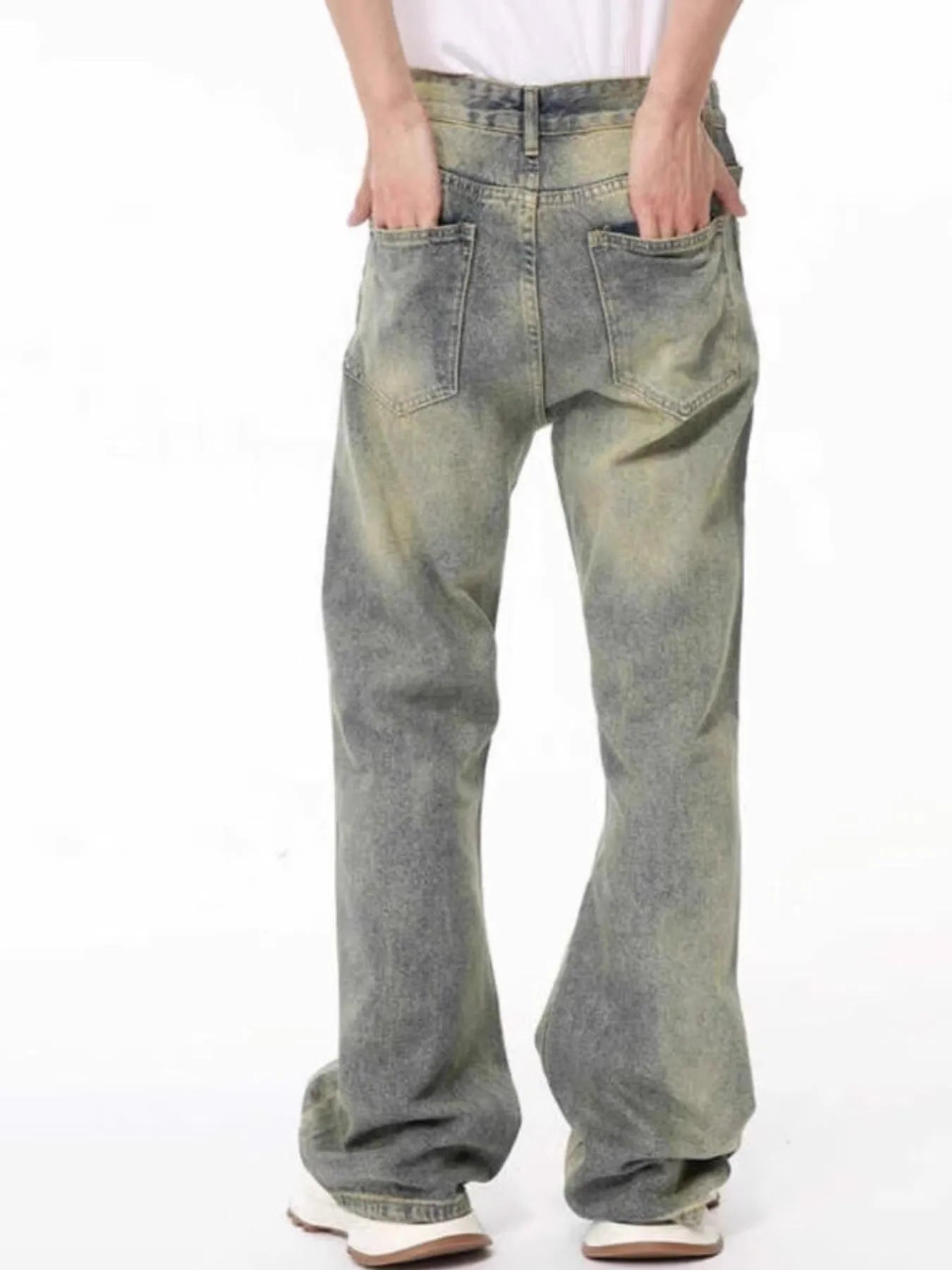 Men's Full Size Fade Loose Fit Jeans Plus Size