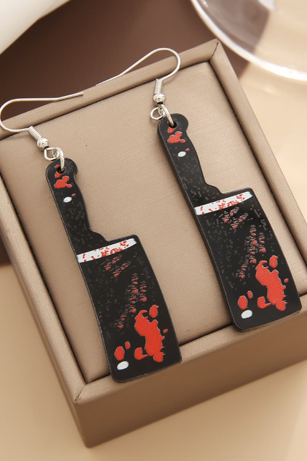 Women Bloody Horror Halloween Drop Earrings NicholesGifts