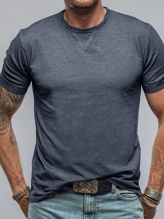 Men's Classic Short Sleeve Crew Neck T-Shirt NicholesGifts