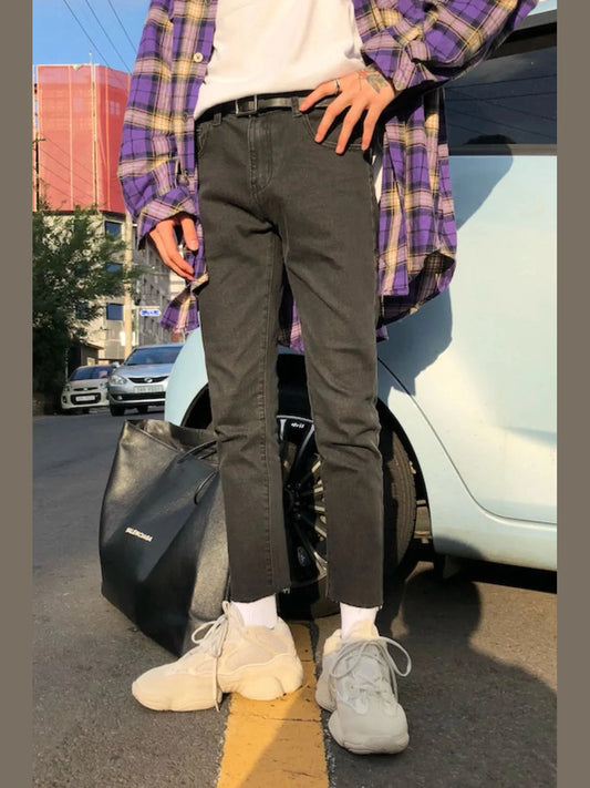 Men's Slim Fit Jeans with Pockets Trendsi