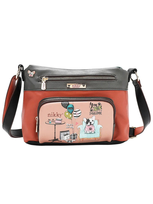 Nicole Lee USA Eco-Leather Adjustable Strap Crossbody Bag