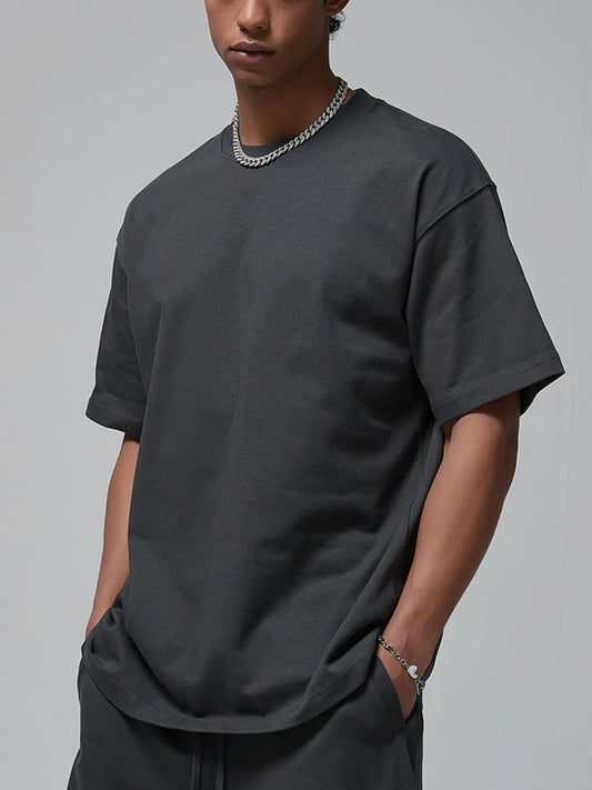Men's Oversized Crew Neck T-Shirt Trendsi