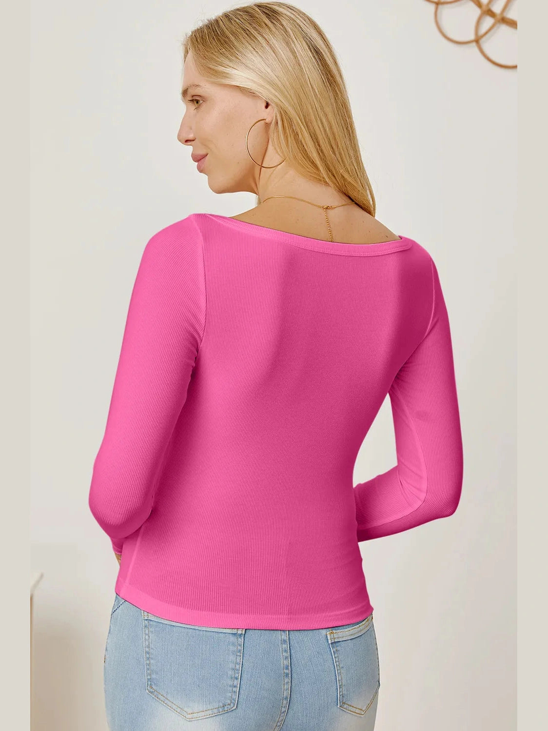 Square Neck Long Sleeve T-Shirt NicholesGifts