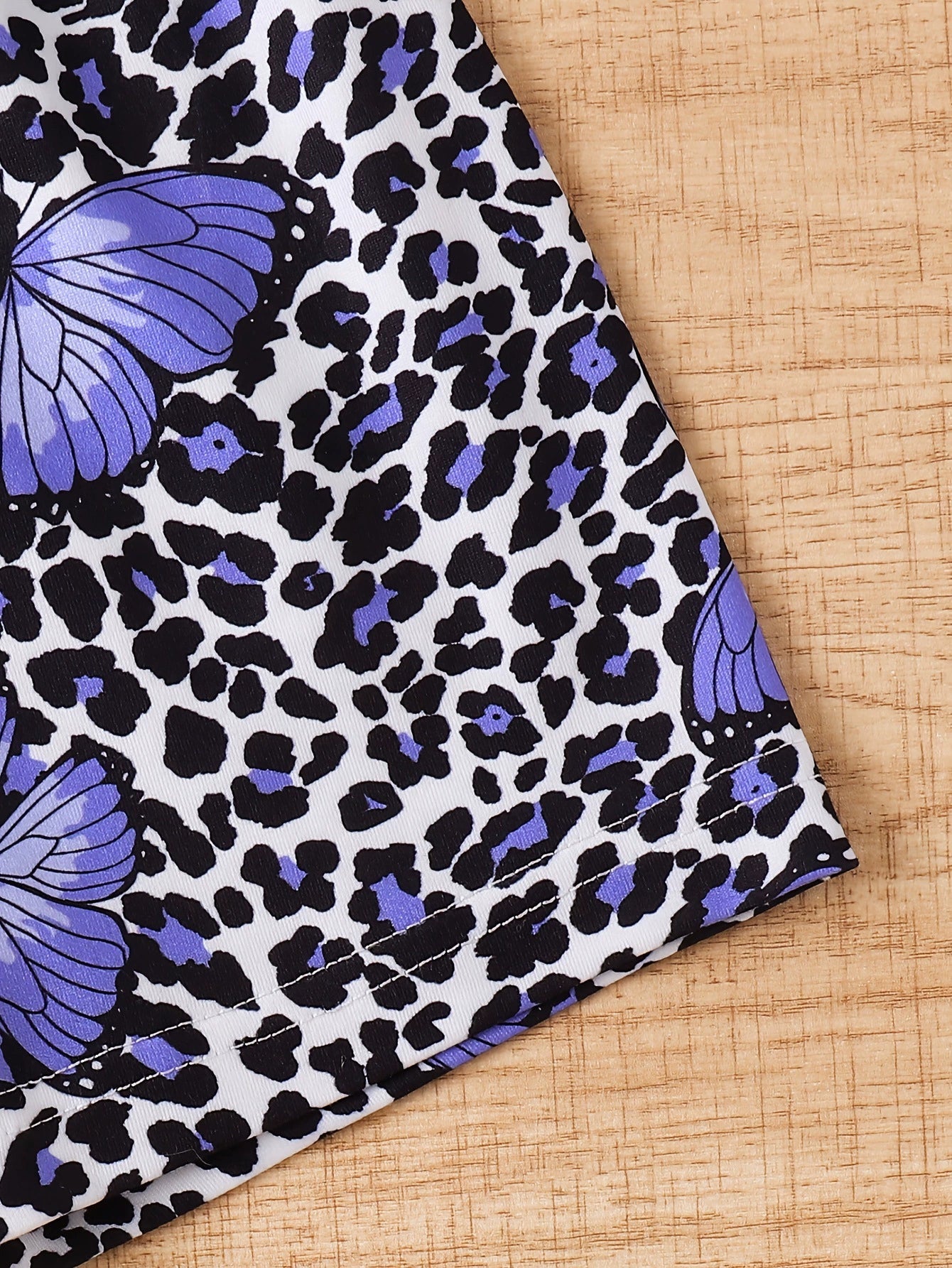 Children's Butterfly Round Neck Tee and Shorts Set nicholesgifts