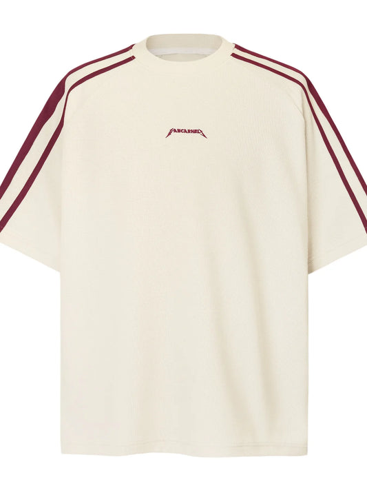 Men's Striped Round Neck Contrast T-Shirt NicholesGifts