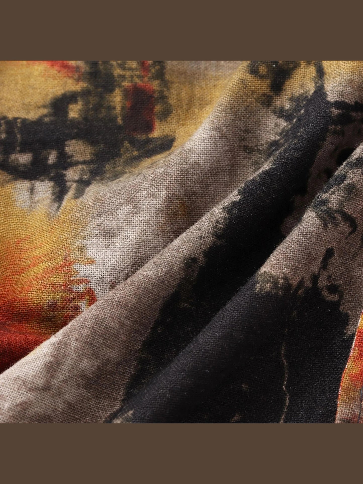 Men's Plus Size Abstract Print Short Sleeve Button-Up Casual Shirt NicholesGifts