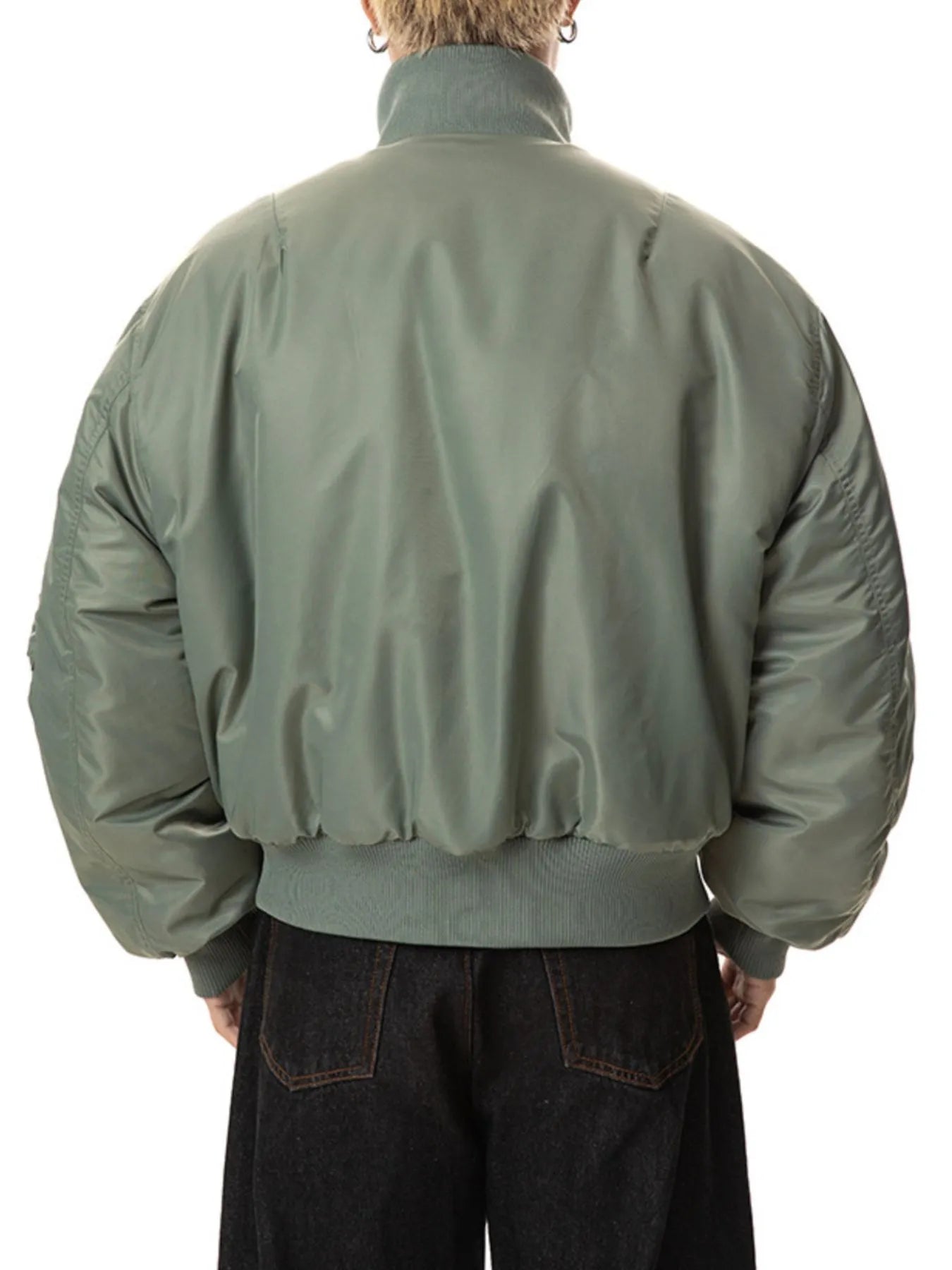 Men's Zip Up Long Sleeve Bomber Jacket NicholesGifts