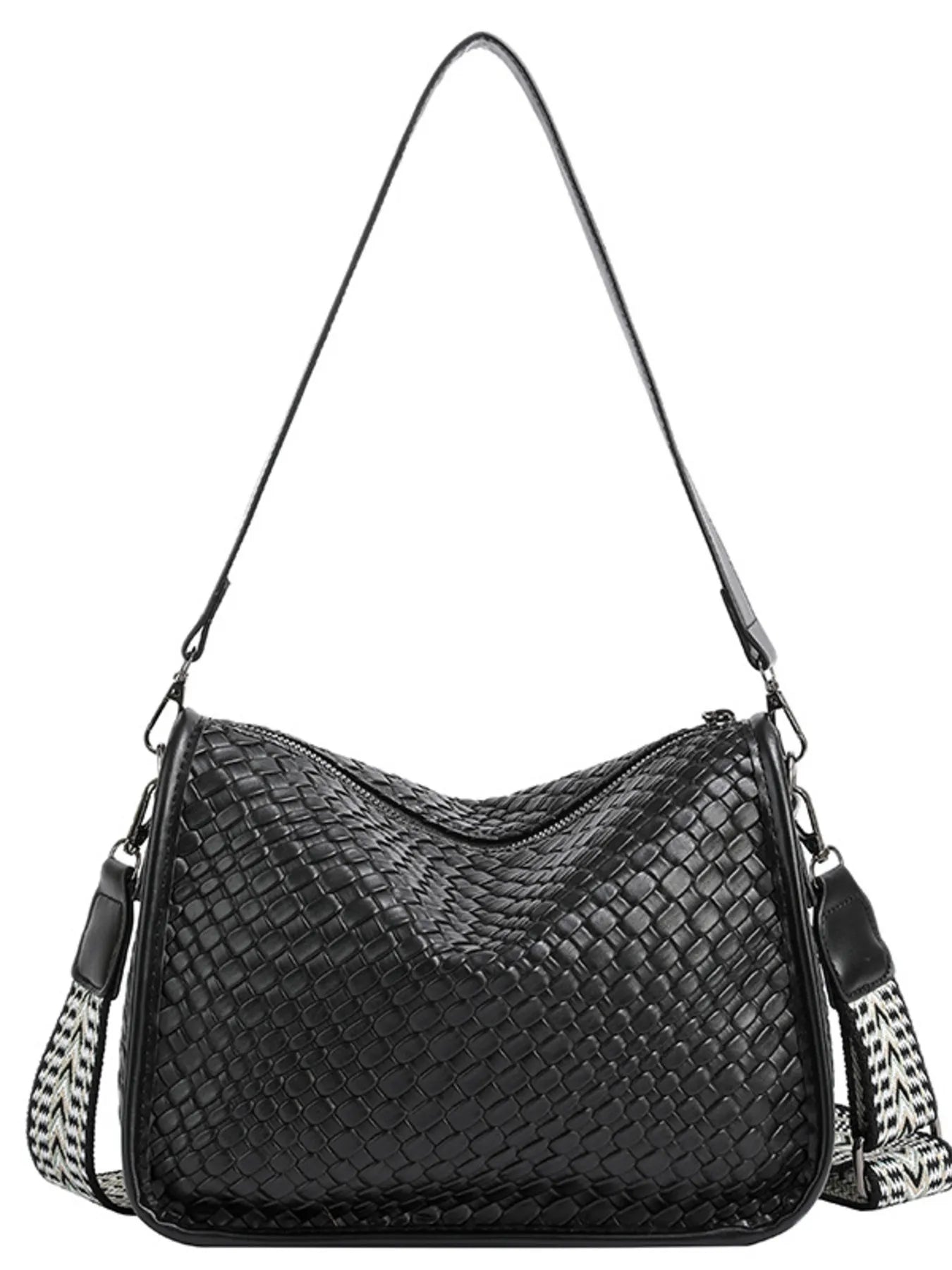Textured Leather Shoulder Bag Trendsi