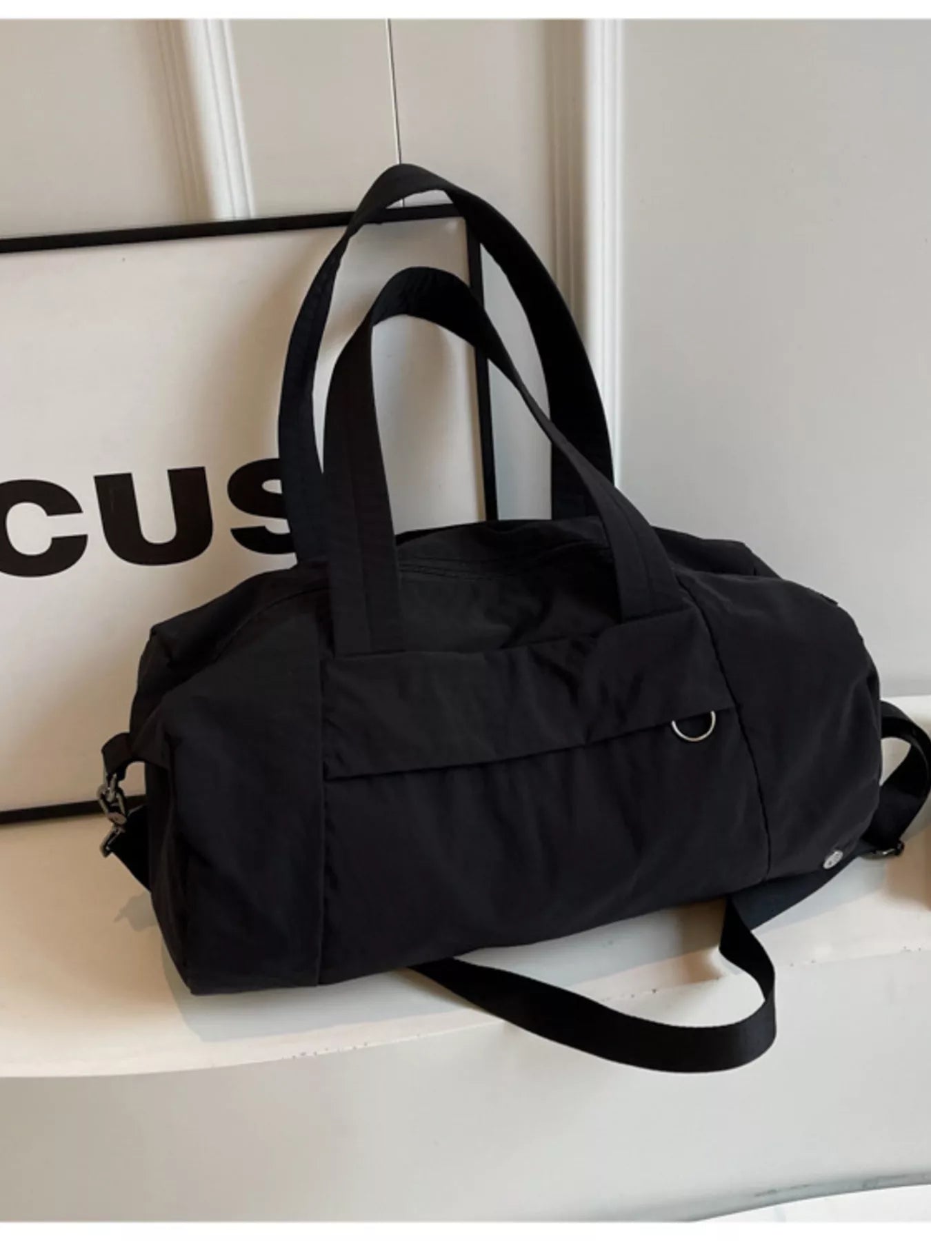 Solid Color Lightweight Travel Duffel Bag nicholesgifts
