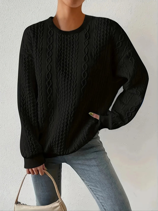Round Neck Long Sleeve Sweatshirt NicholesGifts