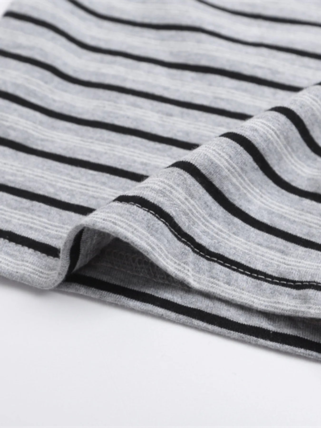 Men's Oversized Striped Short Sleeve Polo Shirt