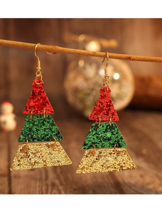 PU Leather Sequin Earrings NicholesGifts