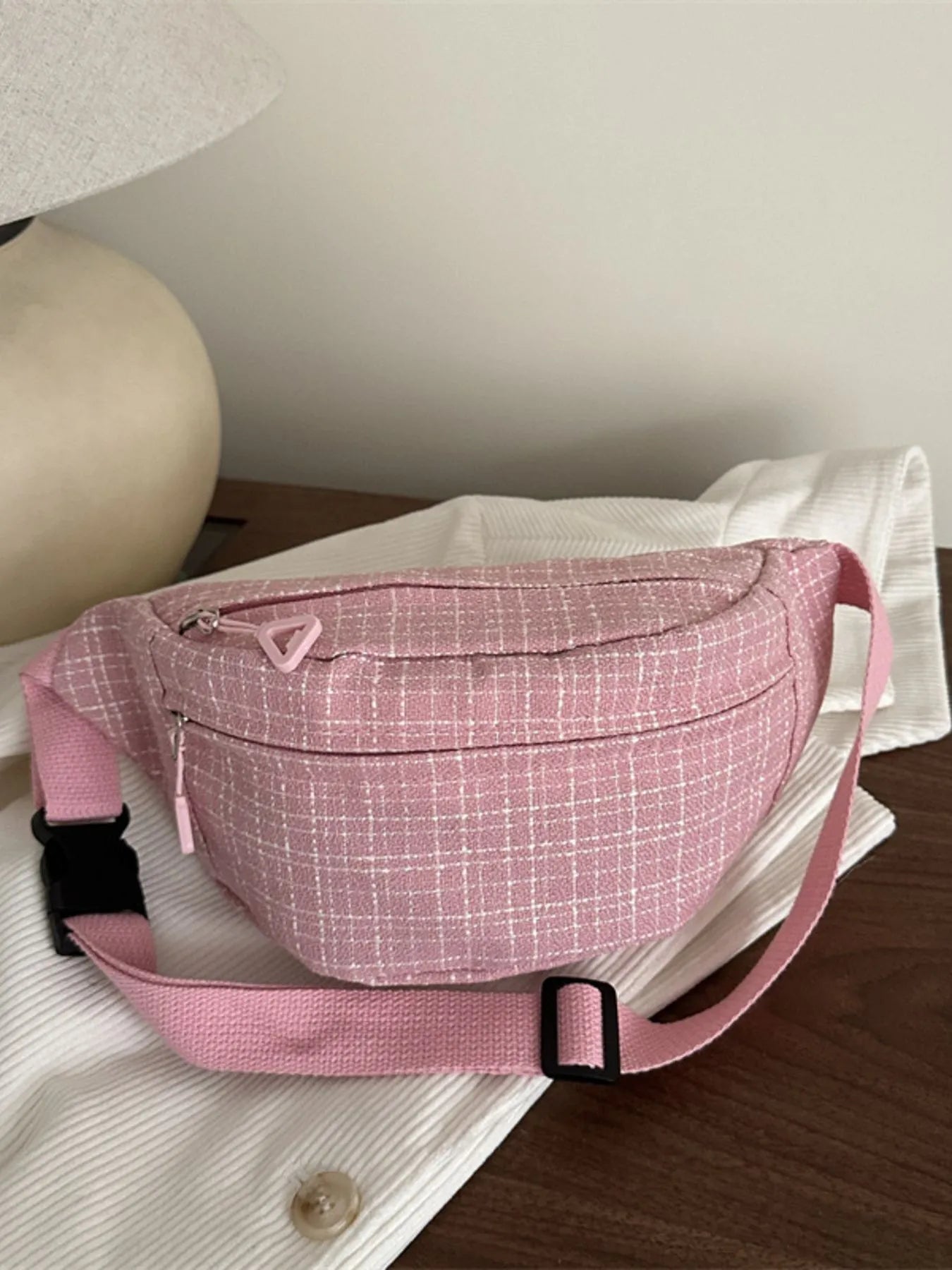 Plaid Pattern Crossbody Bag Trendsi