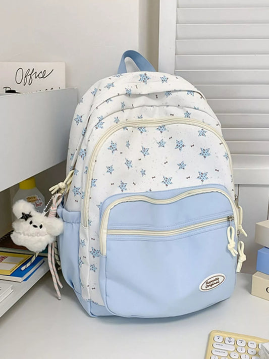Star Pattern Lightweight Backpack Bag Trendsi