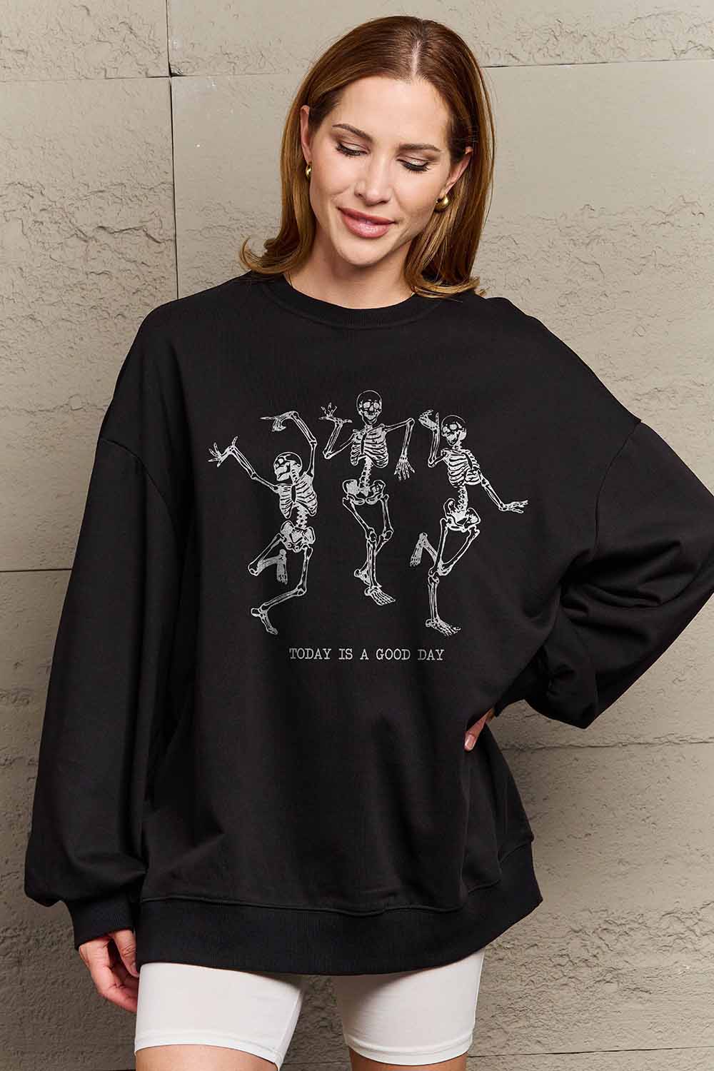 Simply Love Simply Love Full Size TODAY IS A GOOD DAY Graphic Sweatshirt NicholesGifts