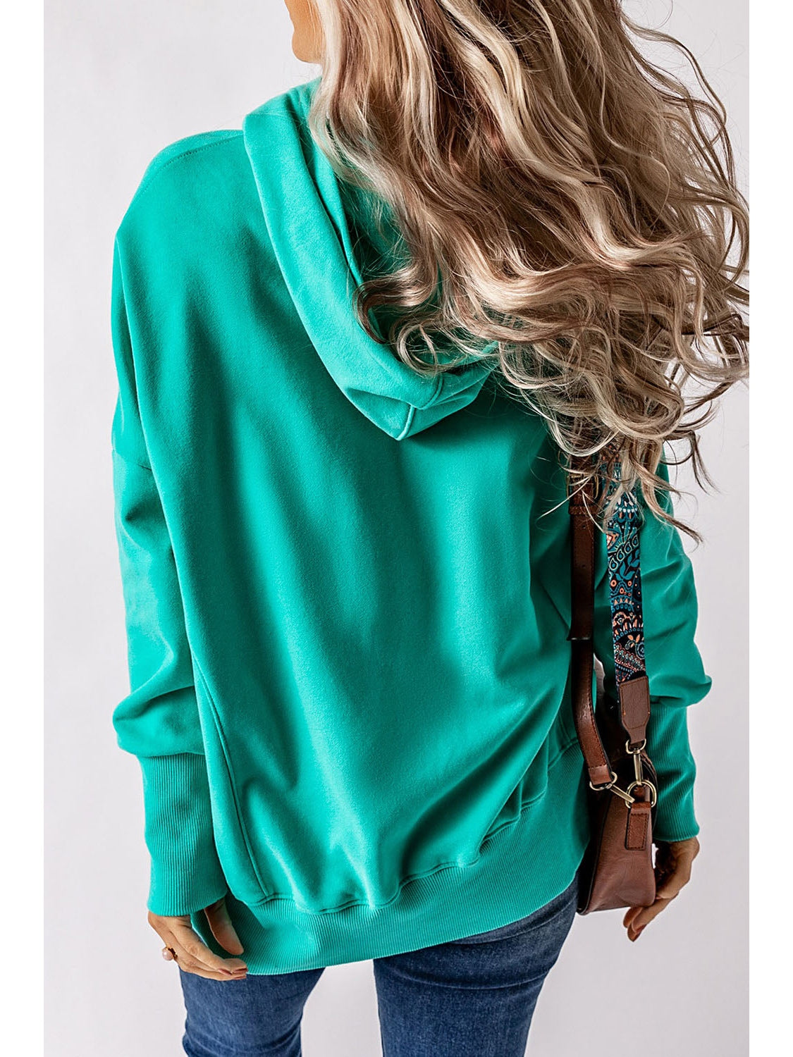 NicholesGifts Women Quarter-Snap Dropped Shoulder Hoodie NicholesGifts