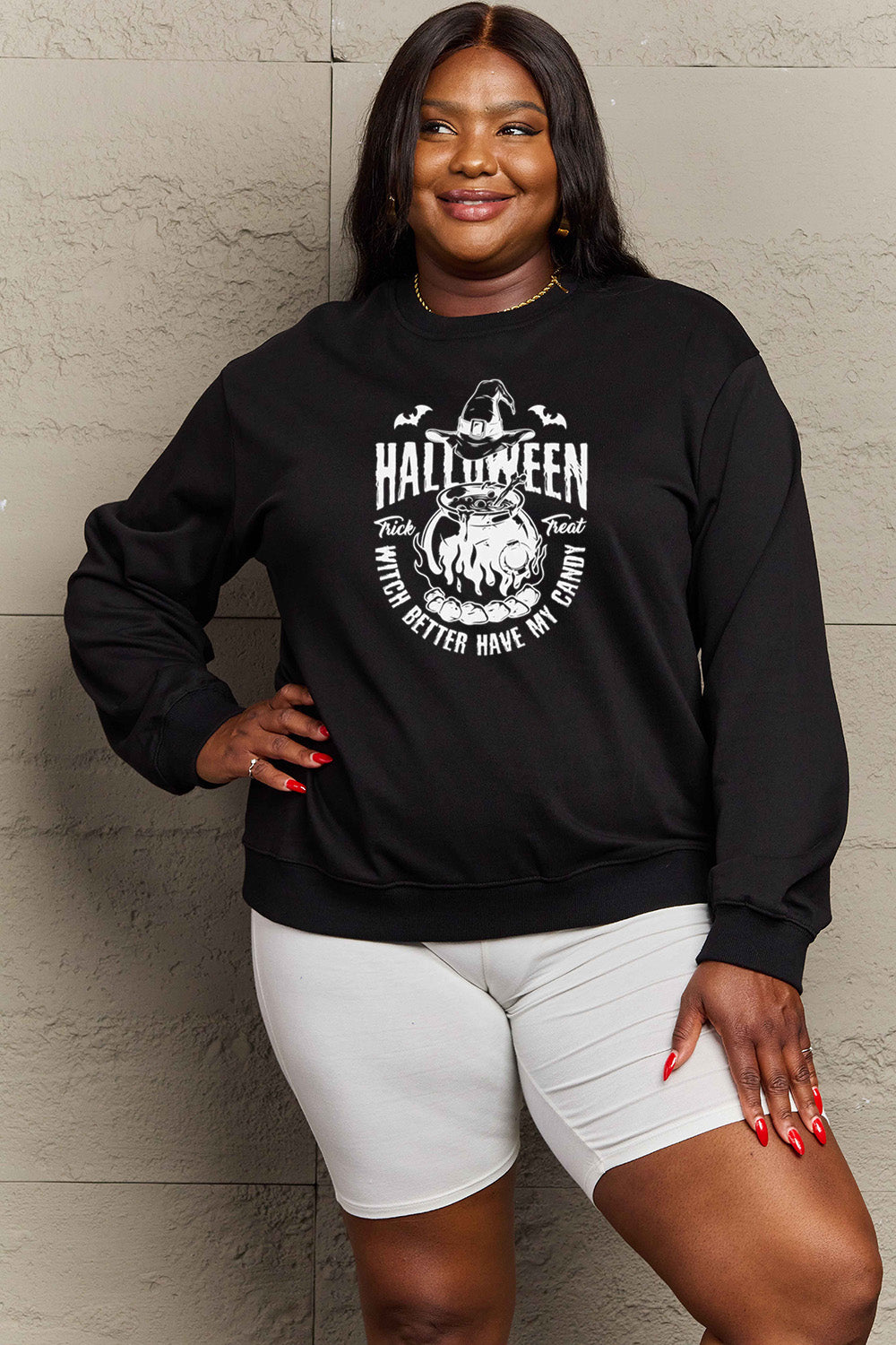 Simply Love Full Size Graphic Round Neck Sweatshirt NicholesGifts