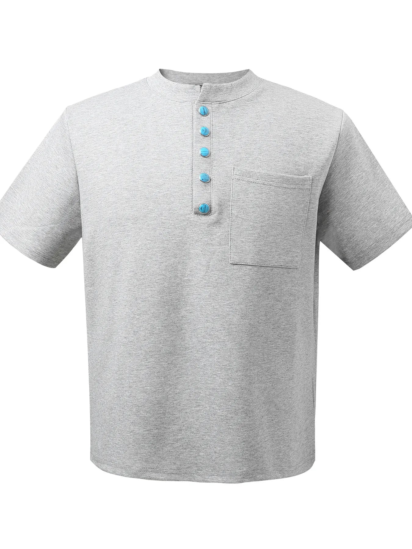 Men's Half Button Short Sleeve Henley T-Shirt NicholesGifts