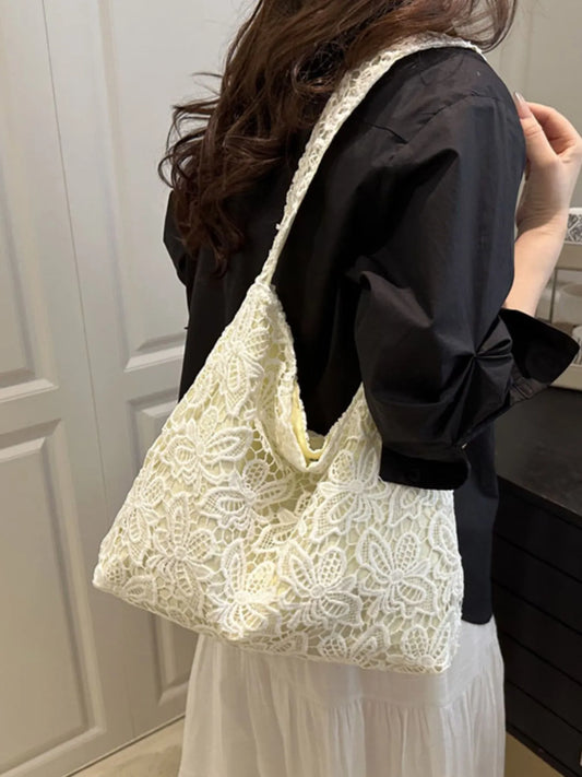 Lace Pattern Shoulder Bag