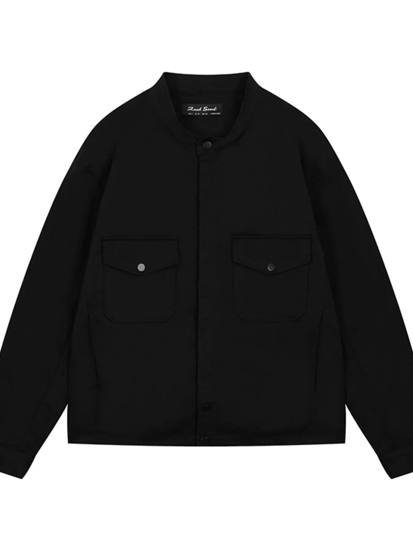 Men's Long Sleeve Jacket with Chest Pockets Trendsi