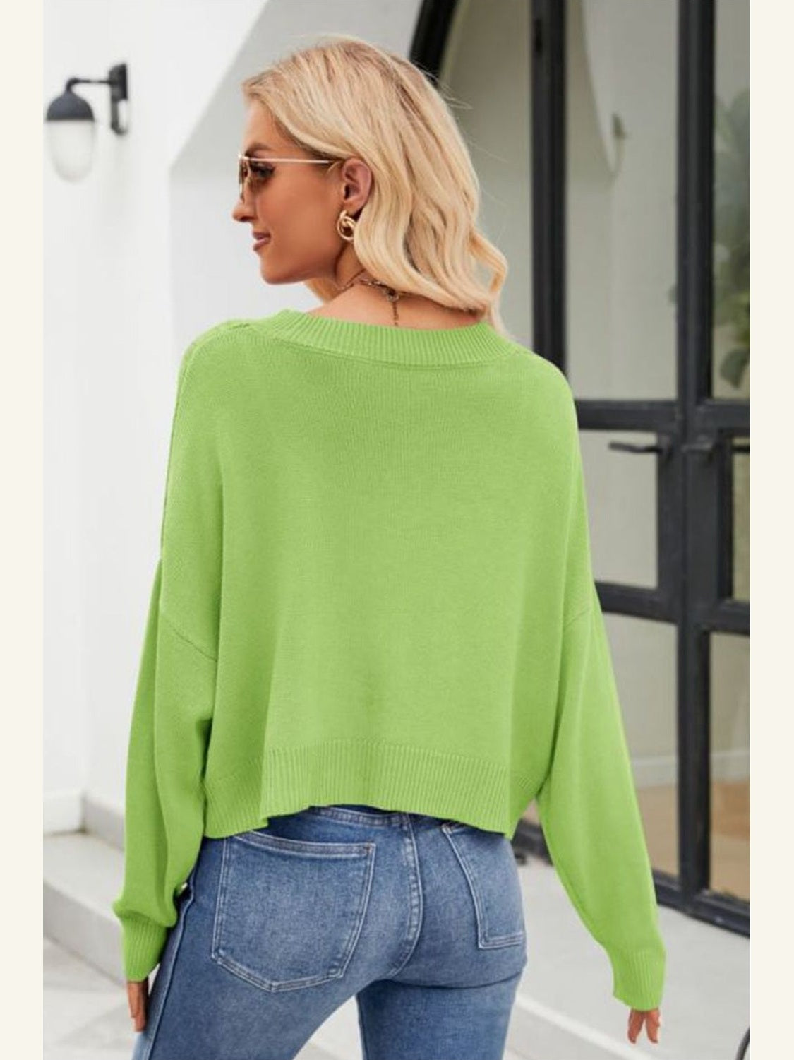 NicholesGifts Women V-Neck Button Down Cardigan