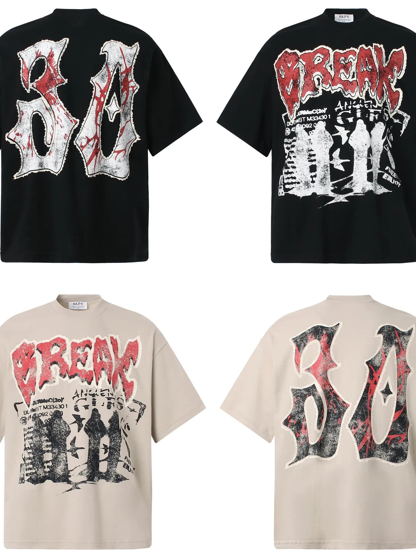 Men's Round Neck Short Sleeve Graphic T-Shirt Trendsi