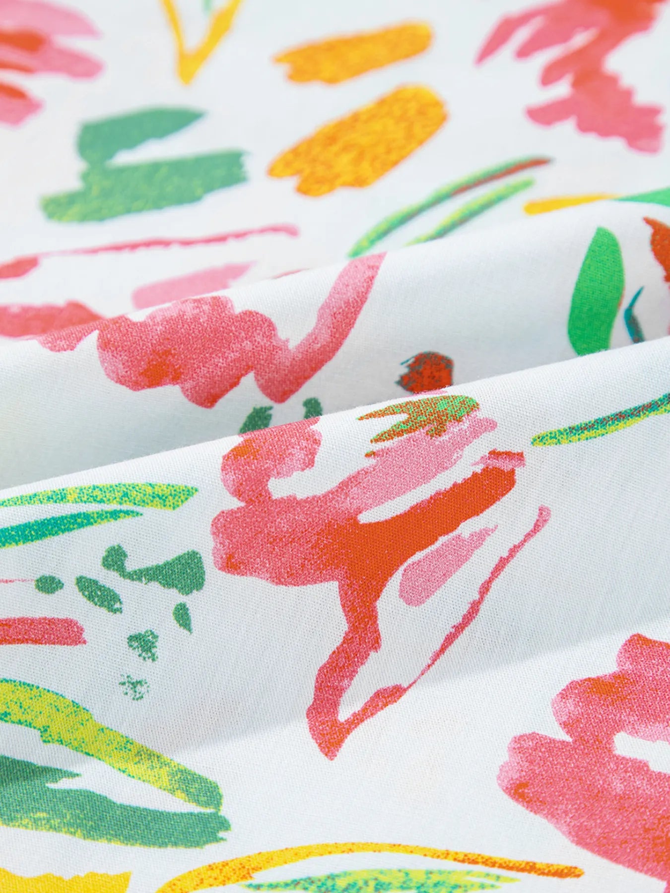 Multicolour Floral Printed Cap Sleeve Split Neck Blouse NicholesGifts