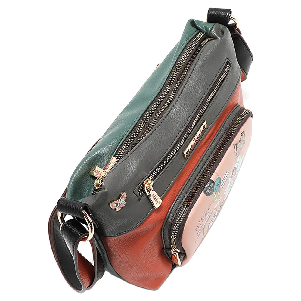 Nicole Lee USA Eco-Leather Adjustable Strap Crossbody Bag Trendsi