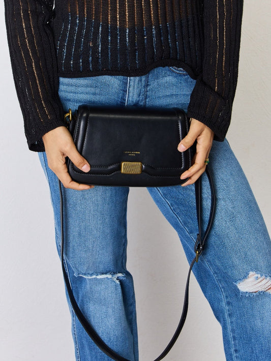 David Jones PU Leather Crossbody Bag
